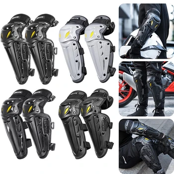 Наколенники для мотокросса, утолщенная мотоциклетная защита, наколенники для внедорожного мотоцикла, защита налокотников, комплект защитных наколенников для велоспорта 10