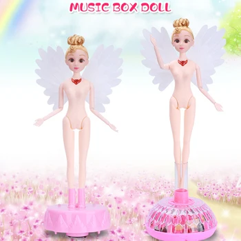Новая милая кукла-Ангел-принцесса, электрическая, с музыкальным проигрывателем, кукла может бегать и петь, кукла-обнаженная девочка, Лучшие подарки на День рождения 6