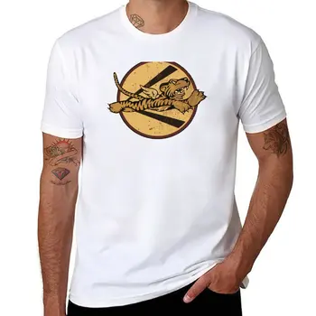 Новая футболка Flying Tigers Squadron (distressed), новое издание, белые футболки для мальчиков, корейские модные мужские футболки 11