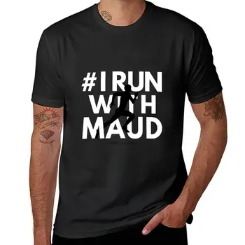 Новая футболка I Run With Maud, великолепная футболка, футболка оверсайз, винтажная футболка, футболки для мужчин 13
