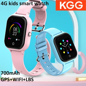 Новые детские смарт-часы 4G с видеозвонком HD, GPS, местоположение Wi-Fi, 1,4-дюймовый IPS-экран, водонепроницаемые детские умные часы SOS емкостью 700 мАч 18