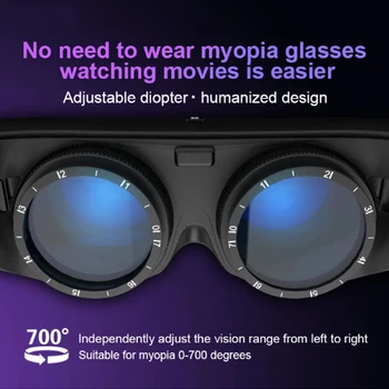 Новые обновленные умные очки виртуальной реальности для видео с видом на гигантский экран HD, Частный кинотеатр, компьютерная игра, Мобильные 3D-очки для Android