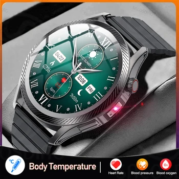 Новые точные умные часы для измерения артериального давления Мужские смарт-часы с экраном 360 * 360 HD, термометр, пульсометр, Спортивные умные часы для здоровья 3