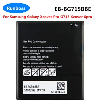 Новый Аккумулятор EB-BG715BBE Для Samsung Galaxy Xcover Pro G715 Xcover 6pro Ремонтная Деталь Оригинальные Аккумуляторы Для Планшетов Емкостью 4050 мАч 6
