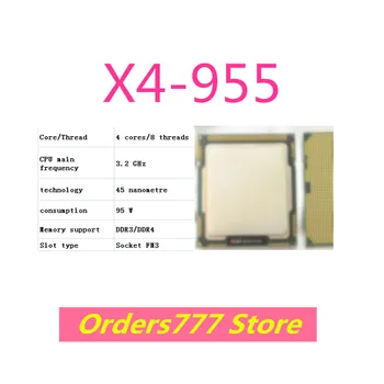 Новый импортный оригинальный процессор X4-955 955 4 ядра 8 потоков 3,2 ГГц 95 Вт 45 нм DDR3 R4 гарантия качества FM3 7