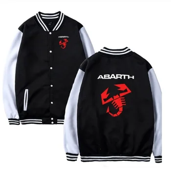 НОВЫЙ мужской весенне-осенний свитер с логотипом Abarth Car на молнии, спортивная одежда с принтом, куртка унисекс, свитер, бейсбольная форма