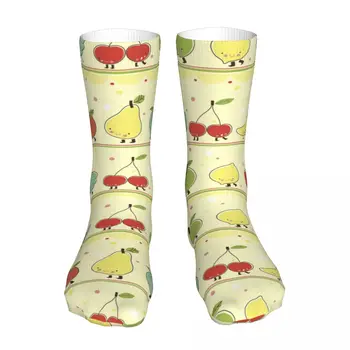 Носки для новинок унисекс Fruit Stage, зимние носки, теплые толстые вязаные Мягкие повседневные носки 4