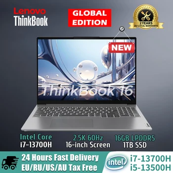 Ноутбук Lenovo ThinkBook 16 2023 Intel Core i7-13700H /i5-13500H 16 ГБ 1 ТБ SSD HD Graphics 16 дюймов 2,5 К 60 Гц IPS Экран Ноутбук ПК 12