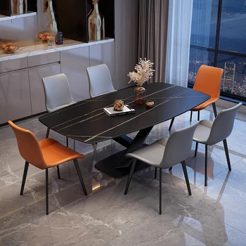 Обеденный стол для кабинета макияжа, Балконный стол в скандинавском стиле, Большой стол для экономии места, роскошный бар, мебель для столовой Tavoli Da Pranzo WJ35XP 16
