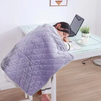 Обогревающее одеяло-шаль с 3-ступенчатым термостатом из искусственного хрустального бархата, согревающее электрическое одеяло для холодной погоды 2