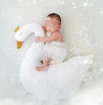 Одежда для фотосъемки новорожденных мальчиков и девочек Плюшевая кукла-животное, Позирующая Подушка, Фотоподушка, Реквизит для фотосъемки детей 16