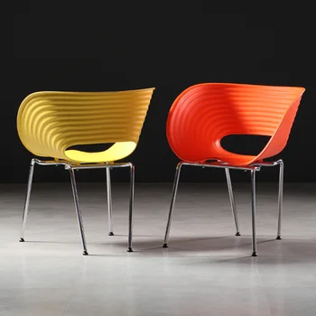 Одноместные Скандинавские Индивидуальные обеденные стулья Дизайн кухни Обеденные стулья для гостиной Мобильный шезлонг Дизайнерская мебель YX50DC 18