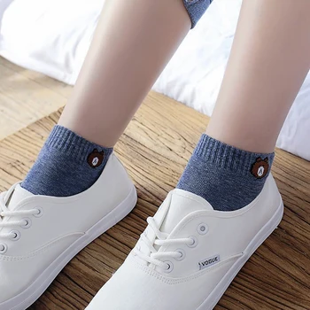 Оптовые продажи 5 пар впитывающих пот дышащих носков-лодочек для моды и отдыха, корейская версия носков с мелким горлышком.