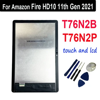 Оригинал для Amazon Fire HD10 HD 10 11th Gen 2021 T76N2B T76N2P Замена ЖК-дисплея и сенсорного экрана Digitizer в сборе 6