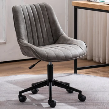 Офисное кресло с опорой для спины Поворотное Роскошное Удобное Офисное кресло Nordic Эргономичная Офисная мебель Silla Escritorio 8