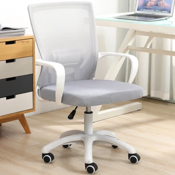 Офисные стулья с ручкой для девочек, Дизайн колес, Современные офисные кресла для руководителей, Удлинительный ролик, Cadeira De Escritorios, Офисная мебель 17