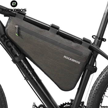 Официальная 8-литровая непромокаемая велосипедная сумка большой емкости, водонепроницаемая рама MTB, треугольные аксессуары для горных велосипедов AS-017 4