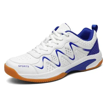 Пара спортивной обуви, мужская обувь для бадминтона, тенниса, настольного тенниса, нескользящая женская обувь для тренировок по легкой атлетике, пиклболу 10
