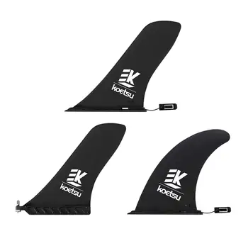 Плавники для доски для серфинга, черный Сменный хвостовой руль для серфинга, Длинный Хвостовой плавник для доски 4