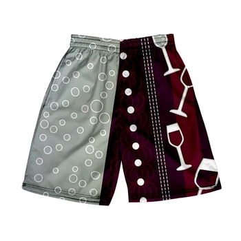 Пляжные шорты Мужская и женская одежда с 3D цифровой печатью повседневные шорты Модный тренд пара брюк 17 1