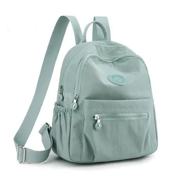 Повседневный рюкзак для путешествий для женщин, большая вместительная школьная сумка для книг, нейлоновый многофункциональный рюкзак, стильный мини-рюкзак, новинка 8
