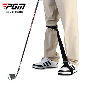 Поддерживающий пояс для коррекции осанки ног для гольфа PGM, тренажеры для тренировки качелей для гольфа, ремень для ног для начинающих, лента для ног, тренажер для гольфа 20