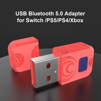 Поддержка беспроводного приемника Bluetooth USB адаптер конвертер для Nintendo Switch Контроллер PS5 PS4 Игровые аксессуары 19