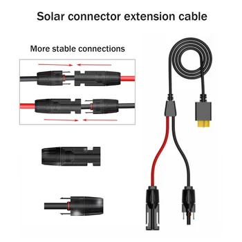 Подключение кабеля, соединительный кабель, кабель 16AWG, кабель для зарядки, разъем для подключения солнечного генератора, панели солнечных батарей, панели аккумуляторной батареи автомобиля 13