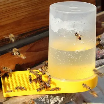 Поилка для питьевой воды для пчел Кормушки для пчеловодства Инструменты для поения пчел Принадлежности для кормления Пластиковая Поилка для пчел Инструмент 9