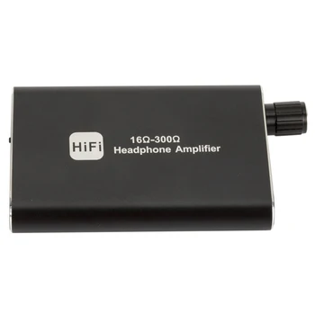 Портативный Усилитель для наушников HiFi Усилитель для наушников 3,5 мм Стереовыход с переключателем Питания, Двойной выход с 2-уровневым усилением 3