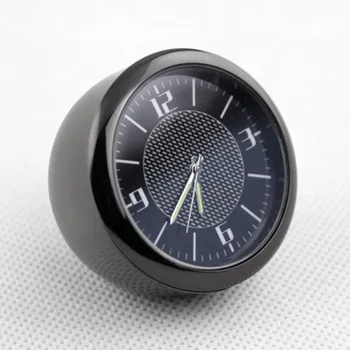 Приклеиваемые автомобильные часы Time Quartz, Черная приборная панель автомобиля, флуоресцентный указатель домашнего офиса, стойкий к ржавчине цинковый сплав 5
