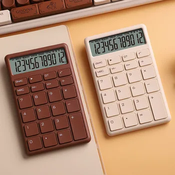 Простой портативный калькулятор для студентов финансового учета, Небольшие Многофункциональные канцелярские принадлежности для рабочего стола в офисе и школе 2
