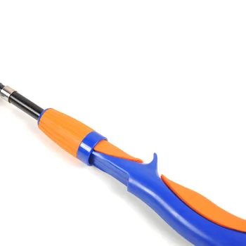 Прочная высококачественная удочка, выдвижные шесты, практичная надежная ручка для ловли рыбы, оранжевое морское удилище для небольших озер 6
