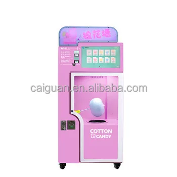 Прямой заводской автомат по продаже сахарной ваты, поддержка многоязычного коммерческого автомата по продаже сахарной ваты 16
