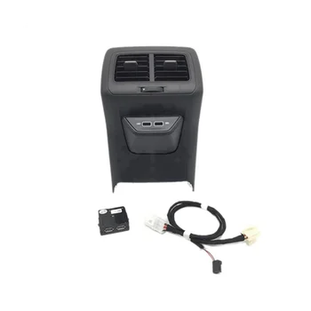 Рамка Для Отделки Заднего Вентиляционного Отверстия Автомобиля, Центральный Подлокотник с USB-Адаптером для Golf 7 MK7 2013-2019 5GG864298B82V 6
