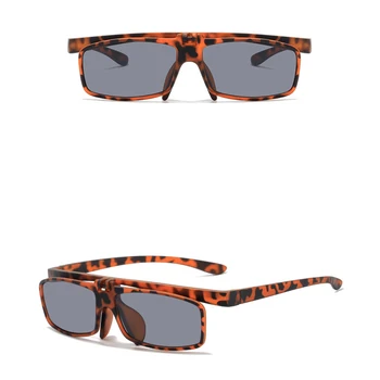 Реверсивный флип поляризованные солнцезащитные очки сменные линзы откидная крышка для защиты глаз Солнцезащитные очки для отдыха в выходные дни Путешествия 3