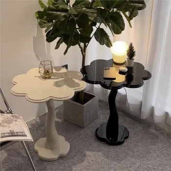Ретро Диван, Маленький журнальный столик, Мебель для гостиной, Креативный Дизайнерский столик, Художественный Цветочный Угловой столик, Прикроватный столик 2023 6
