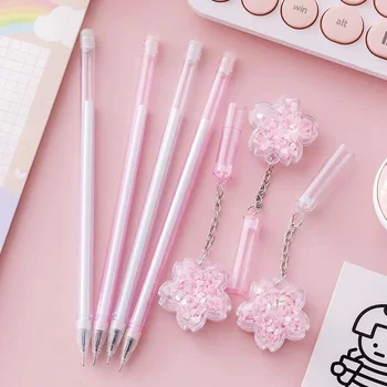 Розовая милая ручка с подвеской в виде цветущей вишни мультсериал 