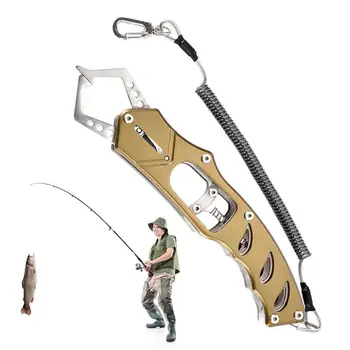 Рыболовные захваты Лучший рыбозащищенный Профессиональный инструмент для захвата губ для рыбалки, съемник рыболовных крючков из нержавеющей стали 5