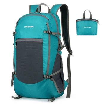 Сверхлегкий Складной рюкзак, водонепроницаемый Упаковываемый рюкзак для путешествий на открытом воздухе для мужчин и женщин, езды на велосипеде, кемпинга, пеших прогулок, спортивной сумки 19