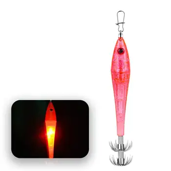 Светодиодная светящаяся лампа, приманка для подводной рыбалки с крючком для кальмара, незаменимый инструмент для сбора морской рыбы, Аксессуар для приманки 18