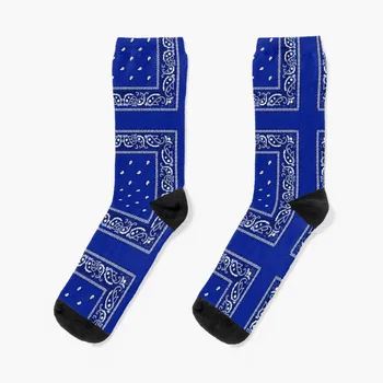 Синие носки-бандана, крутые носки, зимние носки, мужские носки, хлопок 11