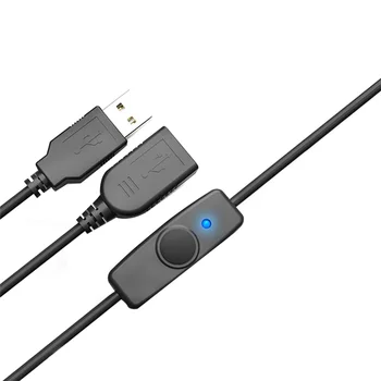 Синхронизация данных Удлинитель USB 2.0 USB Удлинитель с переключателем включения выключения Светодиодный индикатор для ПК ноутбук USB Вентилятор Светодиодная лампа 1