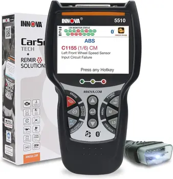 Сканер OBD2, Scantool для очистки ABS, Сканер всей системы, Обслуживание суппорта, Срок службы тормозных колодок, Считывание / Стирание кодов ABS / SRS, Сброс уровня масла 16