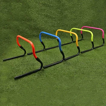 Складные Скоростные барьеры Регулируемая высота Футбольные Тренировочные Мини-брусья для прыжков Портативный Спортивный аксессуар для ловкости на открытом воздухе 18