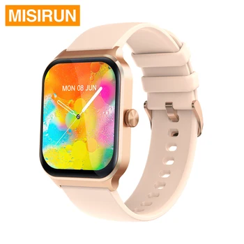 Смарт-часы MISIRUN P60 с цветным экраном HD диагональю 1,96 дюйма 100 + спортивных режимов Управление здоровьем Мониторинг сердечного ритма Управление музыкой 18