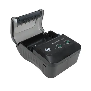 Совместимый с Bluetooth принтер этикеток 58-мм беспроводной термопринтер для изготовления этикеток для доставки в магазин Мини-принтер этикеток 14