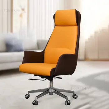 Современная офисная мебель Креативные офисные стулья с высокой спинкой, Поворотный игровой стул, кресло с мягкой подушкой, компьютерное кресло для учебы 3