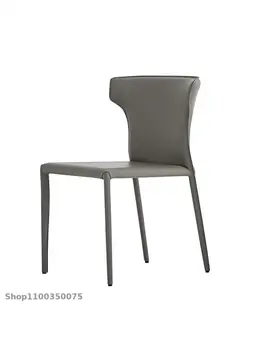 Спинка скандинавского стула, Современный минималистичный стул для отдыха в ресторане, Сетка для табурета, красный свет, Роскошный Скандинавский обеденный стул 4