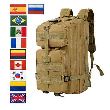 Спорт на открытом воздухе 35-литровый рюкзак, мужская военная тактическая сумка, Многофункциональные рюкзаки для кемпинга, альпинизма, пешего туризма 3P 16